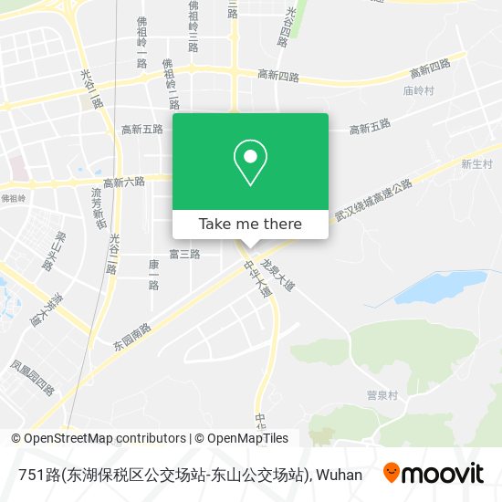 751路(东湖保税区公交场站-东山公交场站) map