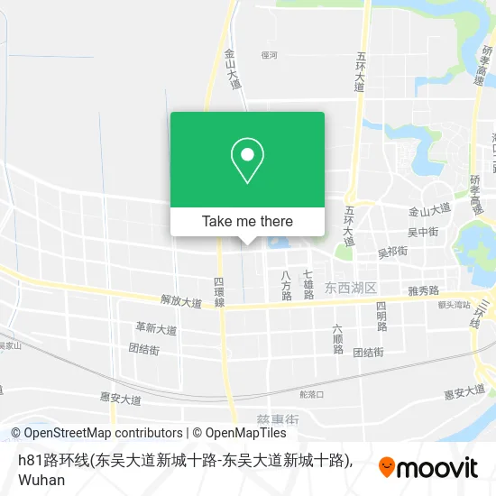 h81路环线(东吴大道新城十路-东吴大道新城十路) map