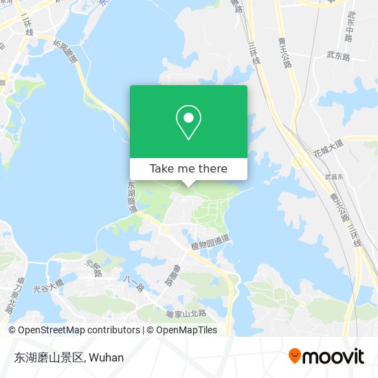 东湖磨山景区 map