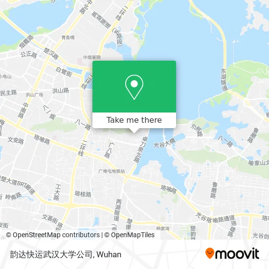 韵达快运武汉大学公司 map