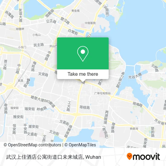 武汉上佳酒店公寓街道口未来城店 map