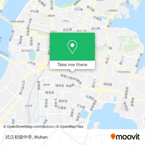 武汉初级中学 map