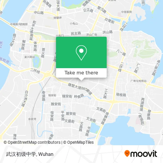 武汉初级中学 map