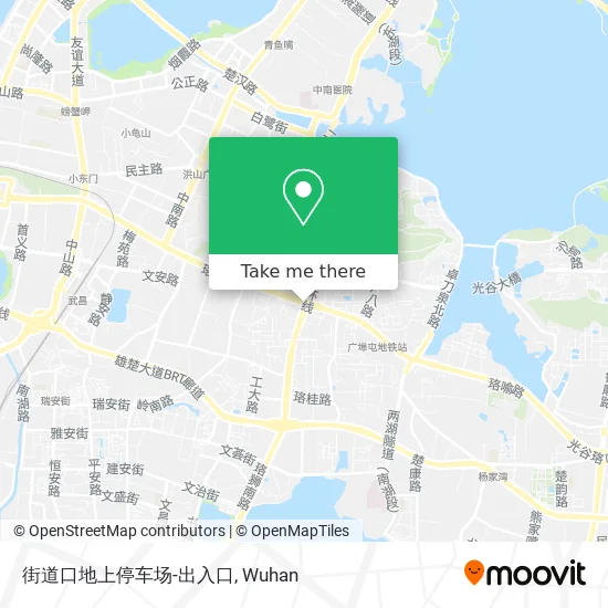 街道口地上停车场-出入口 map