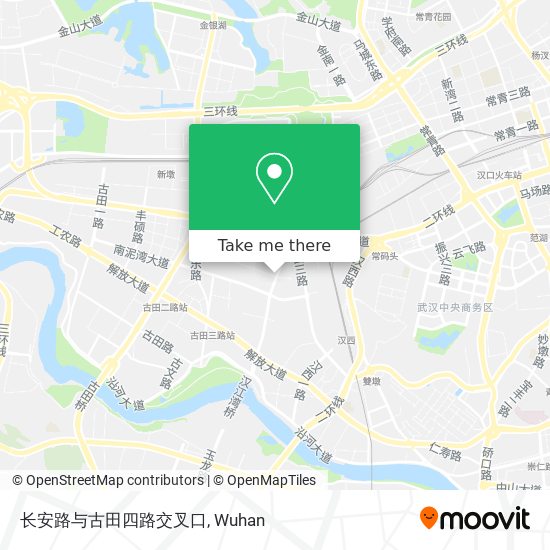 长安路与古田四路交叉口 map