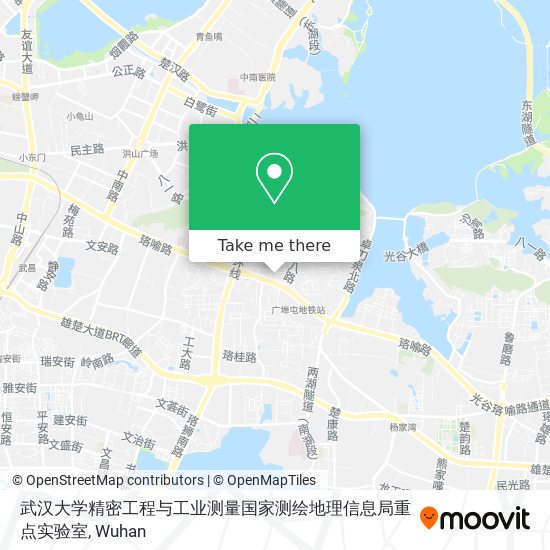 武汉大学精密工程与工业测量国家测绘地理信息局重点实验室 map