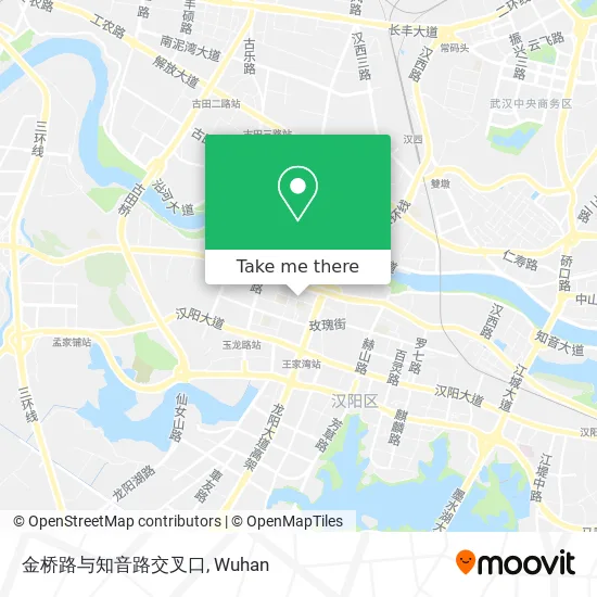 金桥路与知音路交叉口 map