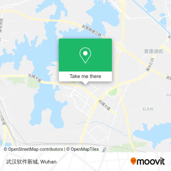 武汉软件新城 map