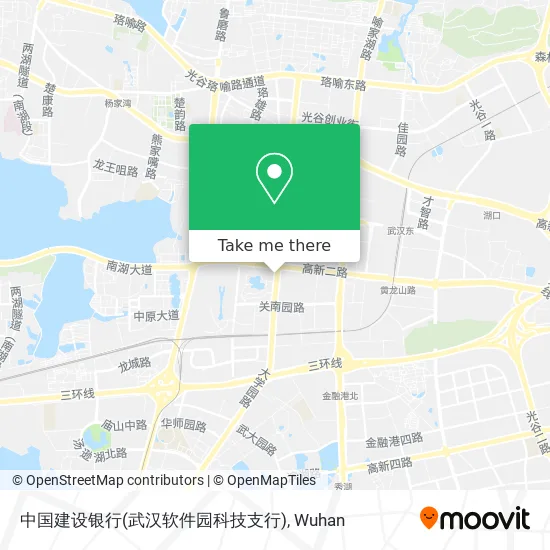 中国建设银行(武汉软件园科技支行) map