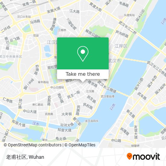 老甫社区 map