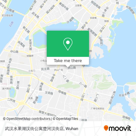 武汉水果湖汉街公寓楚河汉街店 map