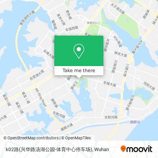 k02路(兴华路汤湖公园-体育中心停车场) map