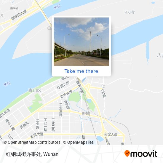 红钢城街办事处 map