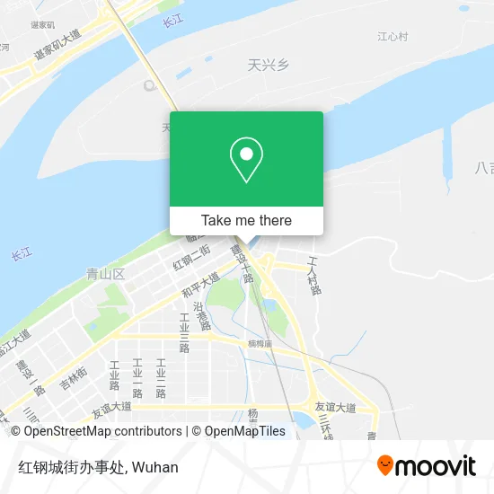 红钢城街办事处 map