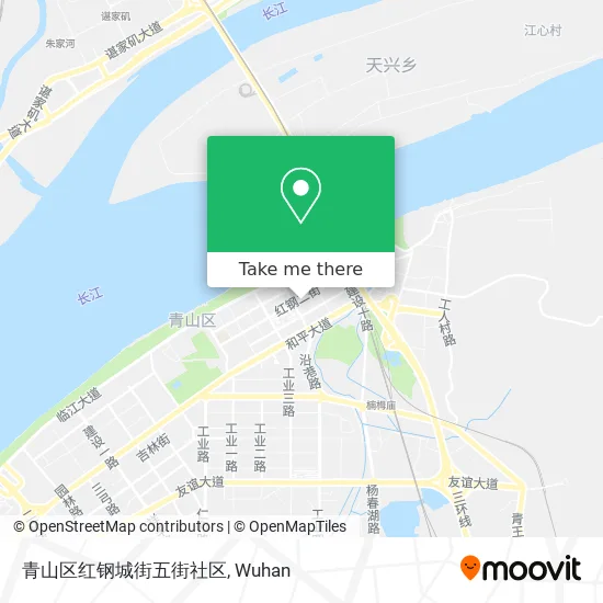 青山区红钢城街五街社区 map