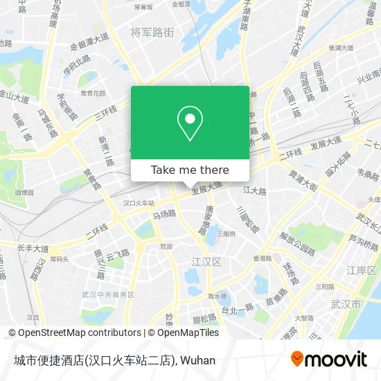 城市便捷酒店(汉口火车站二店) map