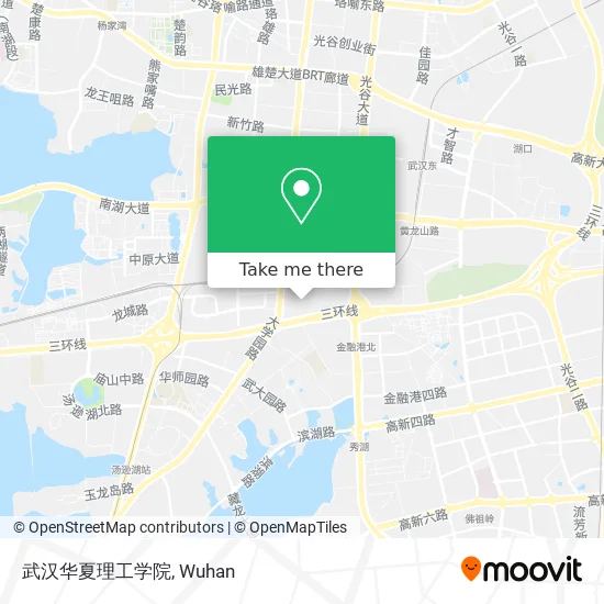 武汉华夏理工学院 map