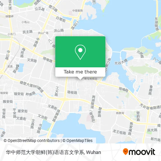 华中师范大学朝鲜(韩)语语言文学系 map
