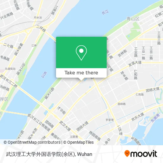 武汉理工大学外国语学院(余区) map