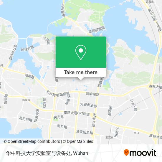 华中科技大学实验室与设备处 map