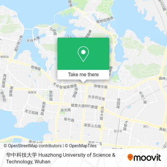 华中科技大学 Huazhong University of Science & Technology map