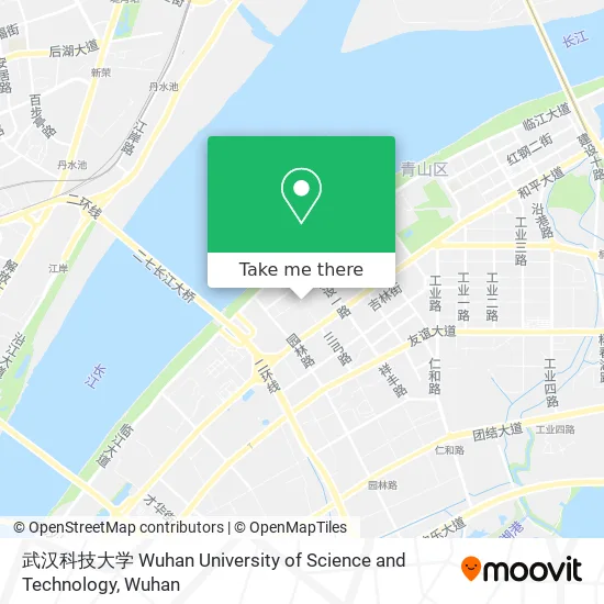 武汉科技大学 Wuhan University of Science and Technology map