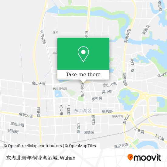 东湖北青年创业名酒城 map