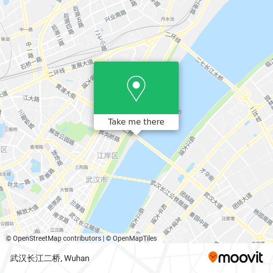 武汉长江二桥 map