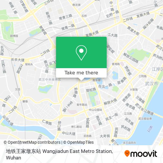 地铁王家墩东站 Wangjiadun East Metro Station map