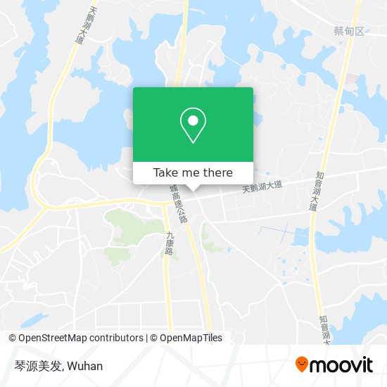 琴源美发 map