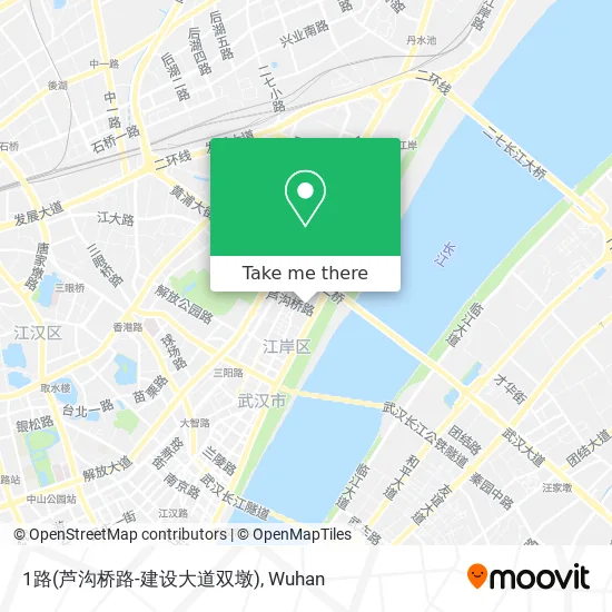 1路(芦沟桥路-建设大道双墩) map