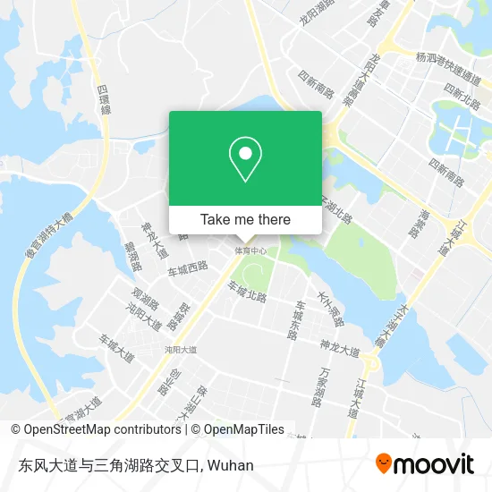 东风大道与三角湖路交叉口 map