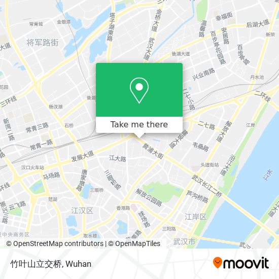 竹叶山立交桥 map