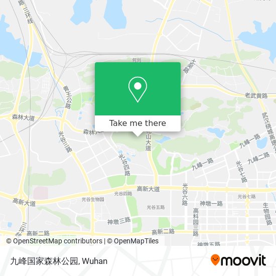 九峰国家森林公园 map