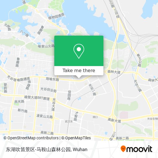东湖吹笛景区-马鞍山森林公园 map