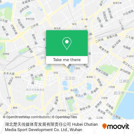 湖北楚天传媒体育发展有限责任公司 Hubei Chutian Media Sport Development Co. Ltd. map