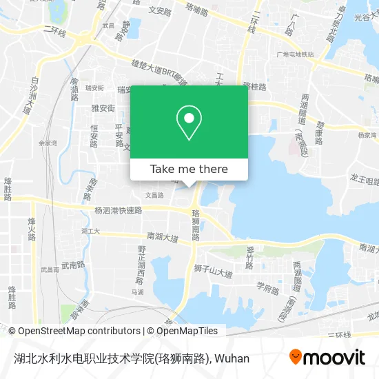 湖北水利水电职业技术学院(珞狮南路) map