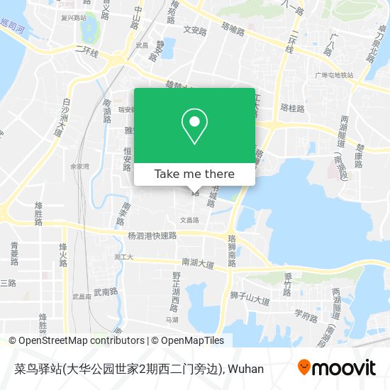 菜鸟驿站(大华公园世家2期西二门旁边) map