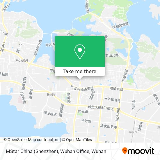 MStar China (Shenzhen), Wuhan Office map