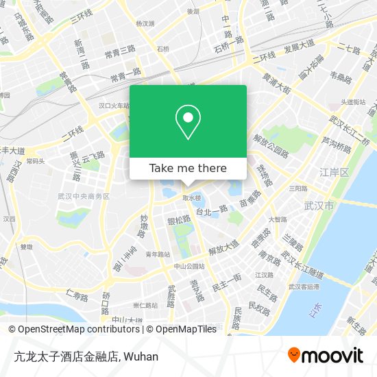 亢龙太子酒店金融店 map
