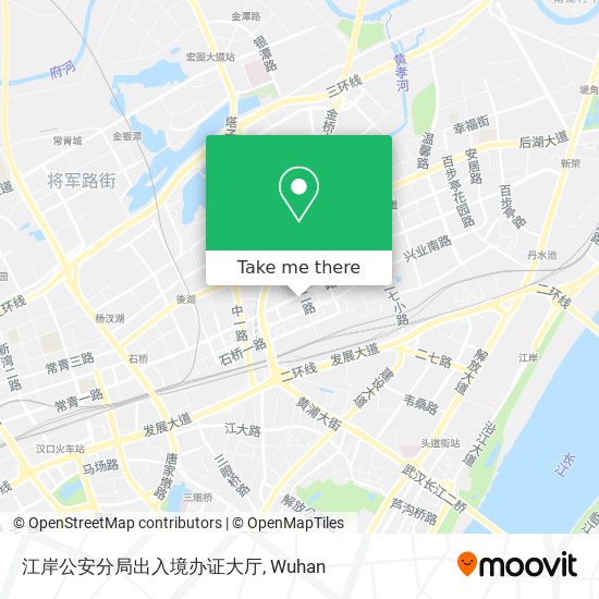 江岸公安分局出入境办证大厅 map