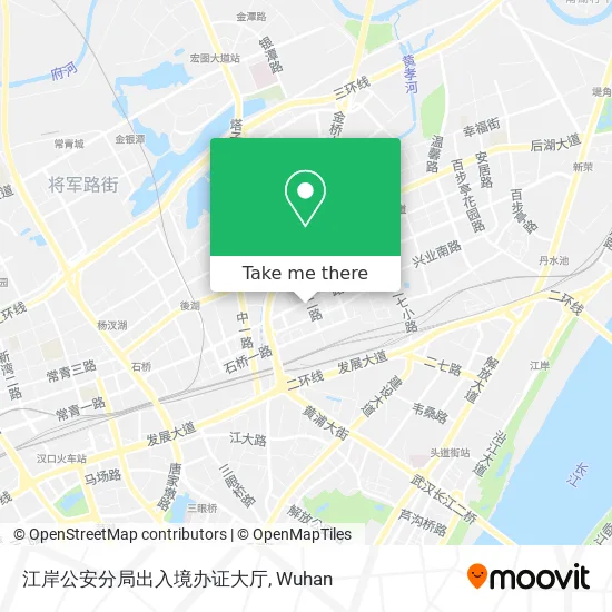 江岸公安分局出入境办证大厅 map