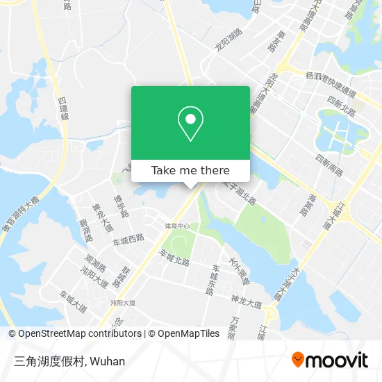 三角湖度假村 map