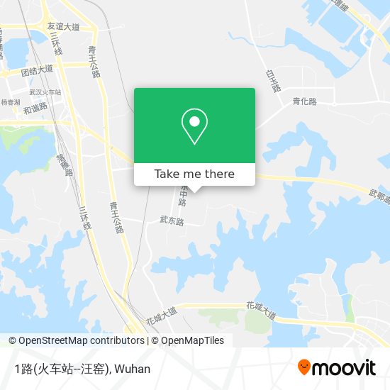 1路(火车站--汪窑) map
