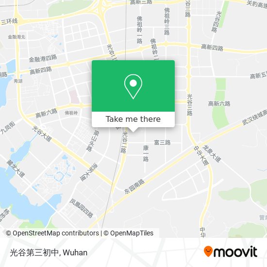 光谷第三初中 map
