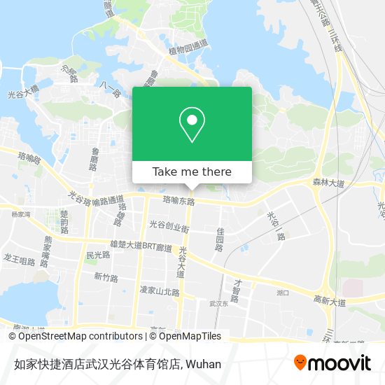 如家快捷酒店武汉光谷体育馆店 map