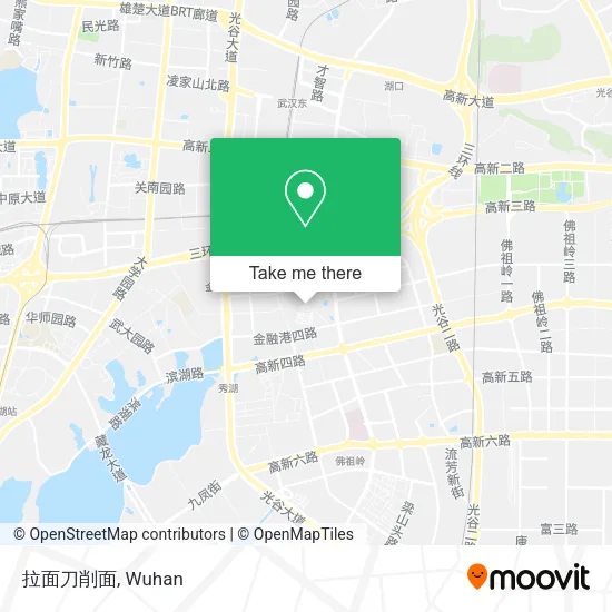 拉面刀削面 map