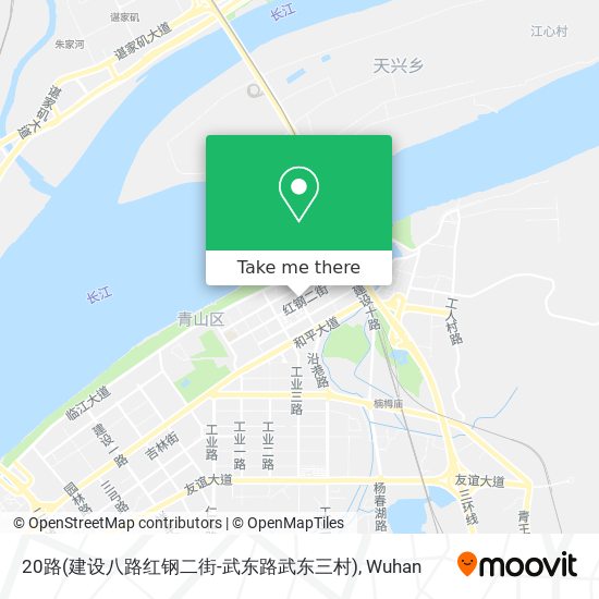 20路(建设八路红钢二街-武东路武东三村) map