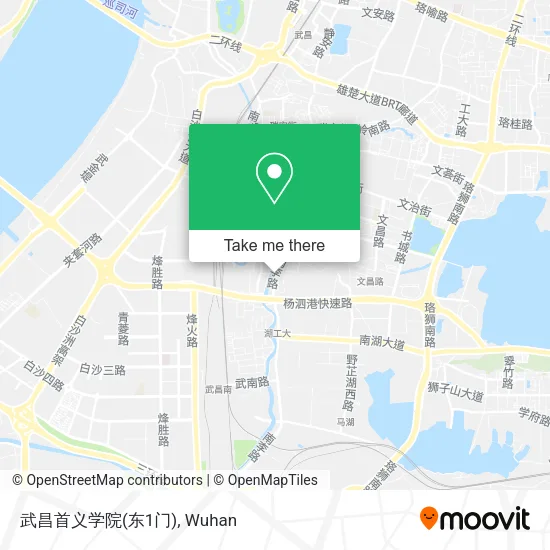 武昌首义学院(东1门) map