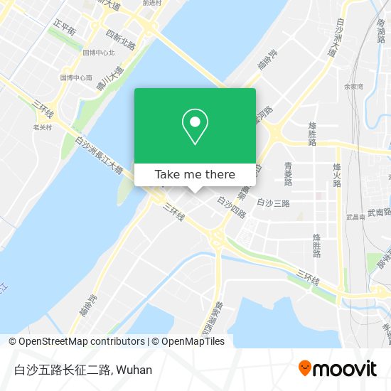 白沙五路长征二路 map